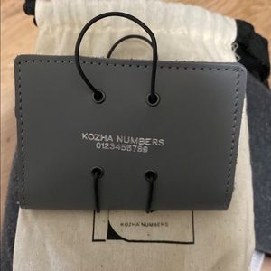 Kozha Numbers Digit Wallet Card Holder in Gin Gray